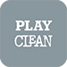 icon saying play clean