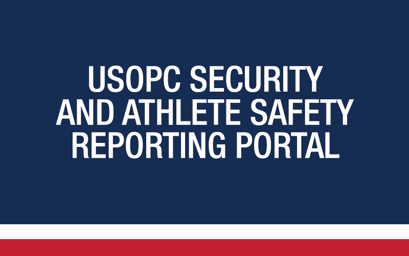 USOPC Security and Athlete Safety Reporting Portal