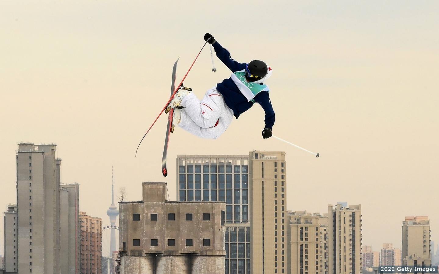 2022 Olympian Mac Forehand competes in Big Air in Beijing China