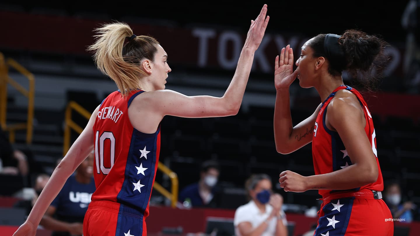 Breanna Stewart and A'ja Wilson