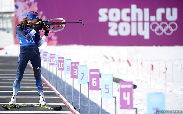 Susan Dunklee competes inSochi