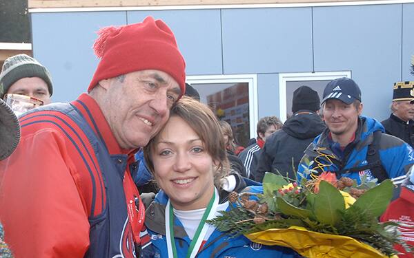 katie uhlaender and her dad