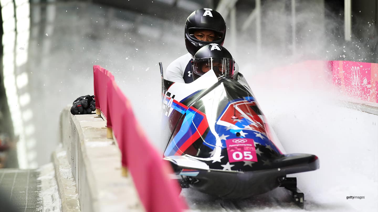 Lauren Gibbs and Elana Meyers Taylor