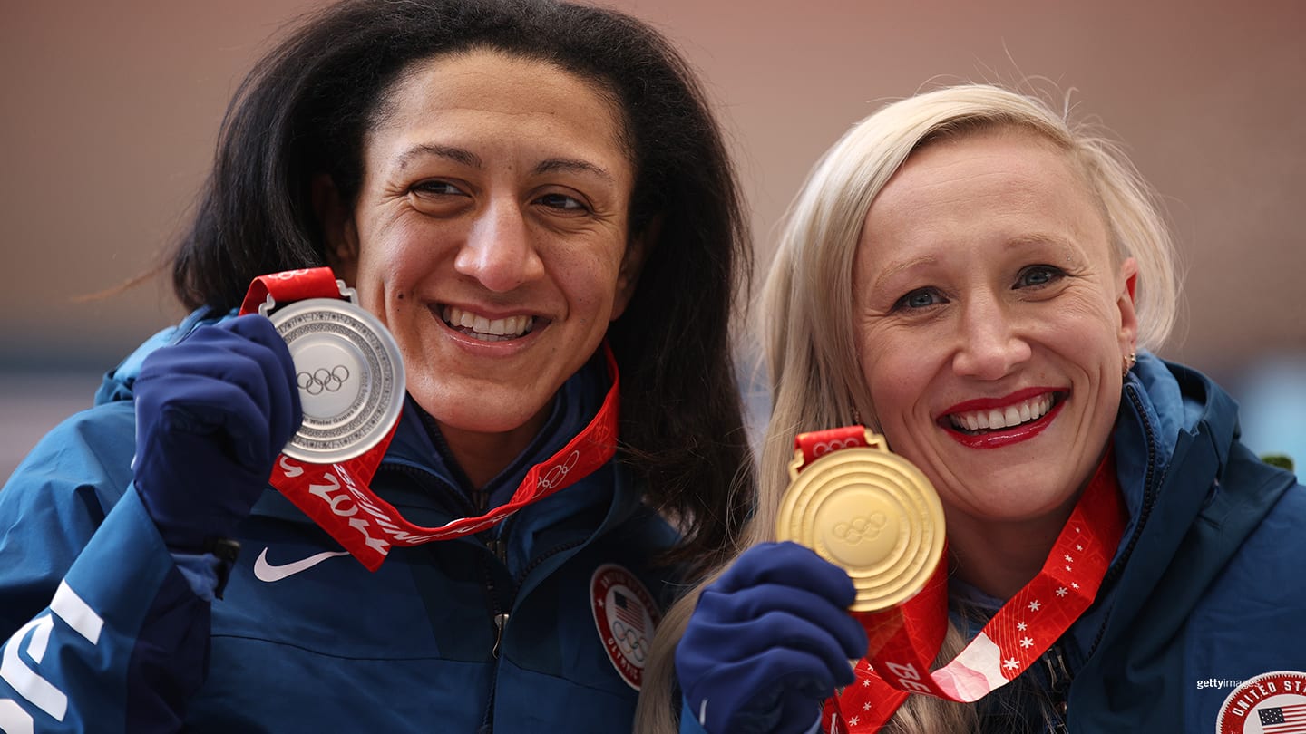 Elana Meyers Taylor and Kaillie Humphries