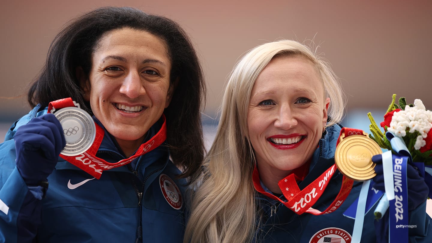 Elana Meyers Taylor and Kaillie Humphries