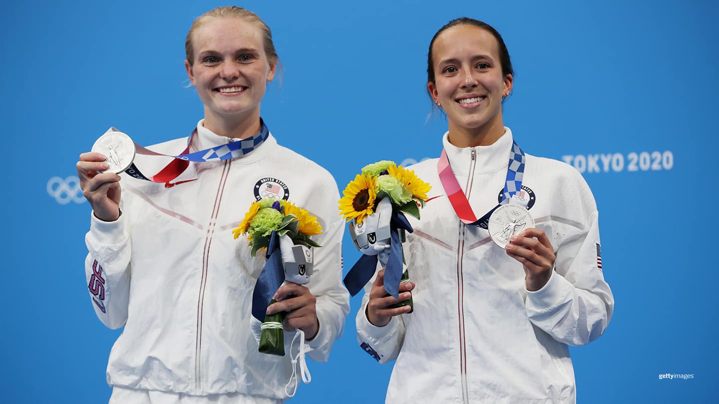 Delaney Schnell and Jessica Parratto