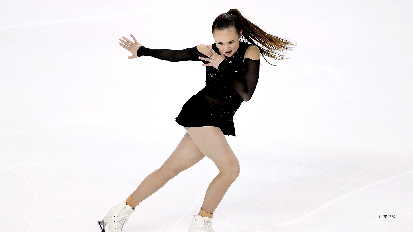 Mariah Bell skates in the Ladies Short Program during the 2020 U.S. Figure Skating Championships on Jan. 23, 2020 in Greensboro, North Carolina. (