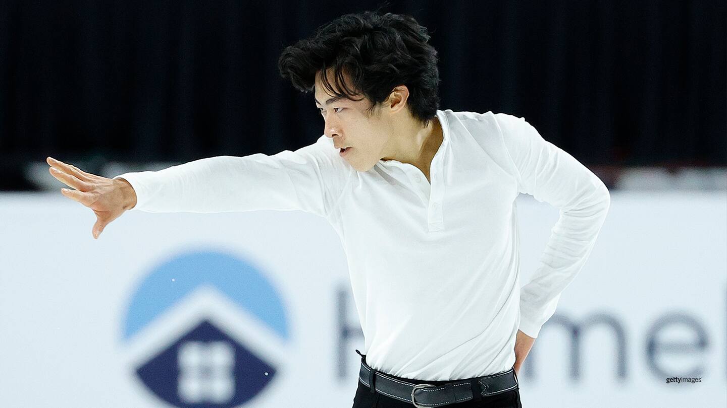 Nathan Chen competes in the men's short program during the U.S. Figure Skating Championships at the Orleans Arena on Jan. 16, 2021 in Las Vegas, Nevada.