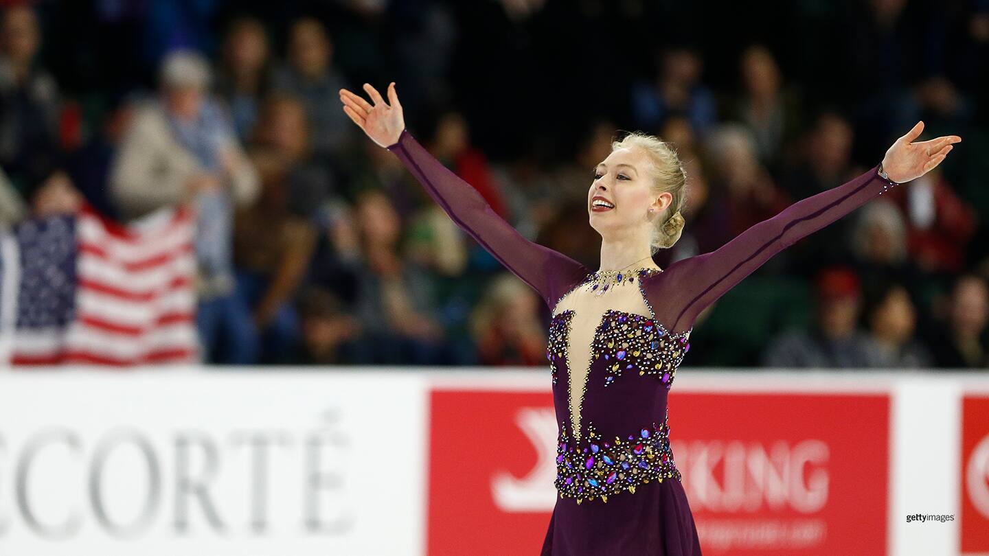 Bradie Tennell competes during Ladies Free Skating at the 2018 ISU Grand Prix of Figure Skating Skate America on Oct. 21, 2018 in Everett, Washington. 