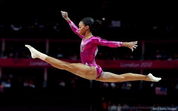 Gabby Douglas competes in London