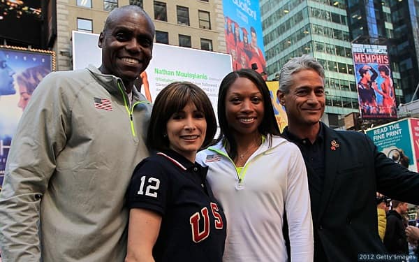 Carl Lewis, Shannon Miller, Allyson Felix, Greg Louganis