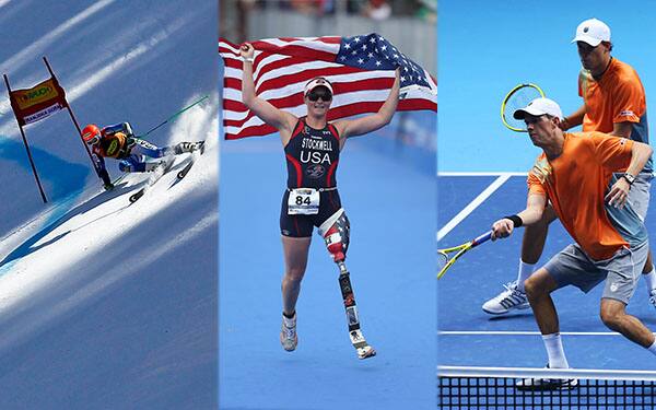 Melissa Stockwell, Bob and Mike Bryan, Ted Ligety 