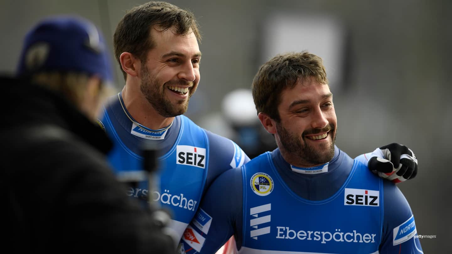 Chris Mazdzer and Jayson Terdiman