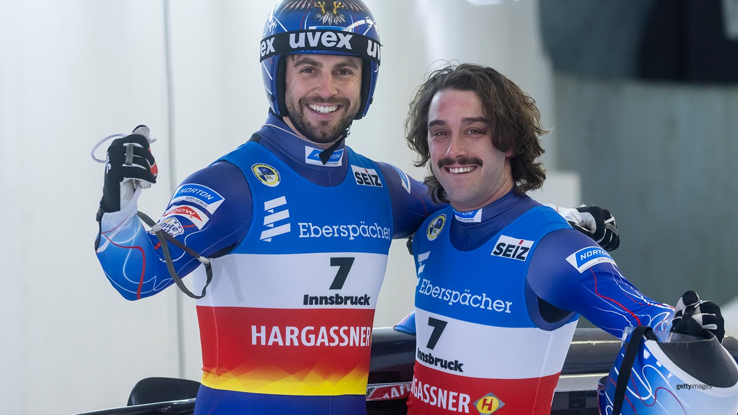 Chris Mazdzer and Jayson Terdiman