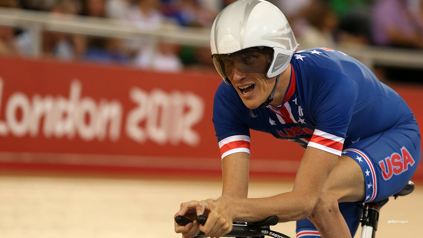 Anthony Zahn competes in the Men's Individual C1-2-3 1km Cycling Time Trial at the London 2012 Paralympic Games on Aug. 30, 2012 in London.