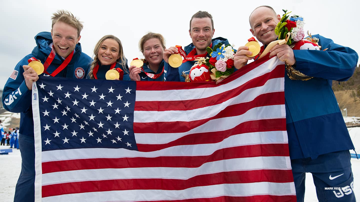 Sam Wood, Oksana Masters, Sydney Peterson, Jake Adicoff, Dan Cnossen