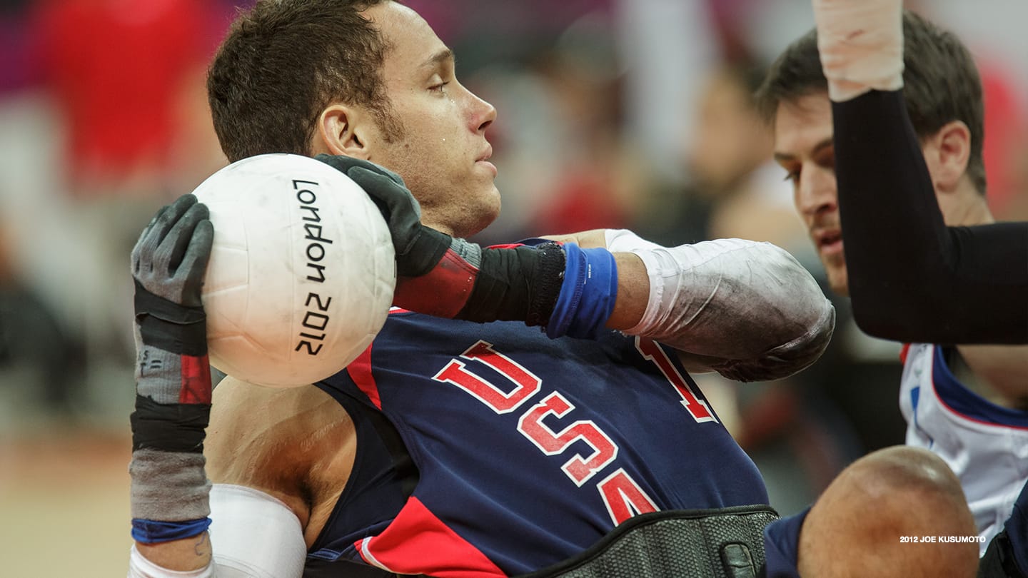 Joe Delagrave competes at the Paralympic Games London 2012 on Sept. 7, 2012 in London. 