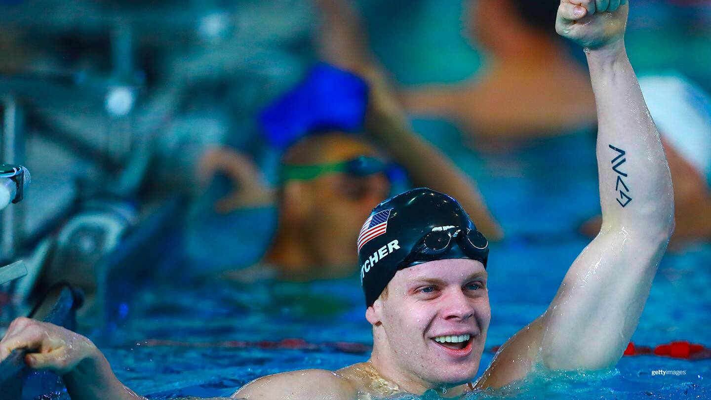 Tye Dutcher celebrates in Men´s 100 m Backstroke S10 at the Para Swimming World Championship Mexico City 2017 on Dec.  2, 2017 in Mexico City.