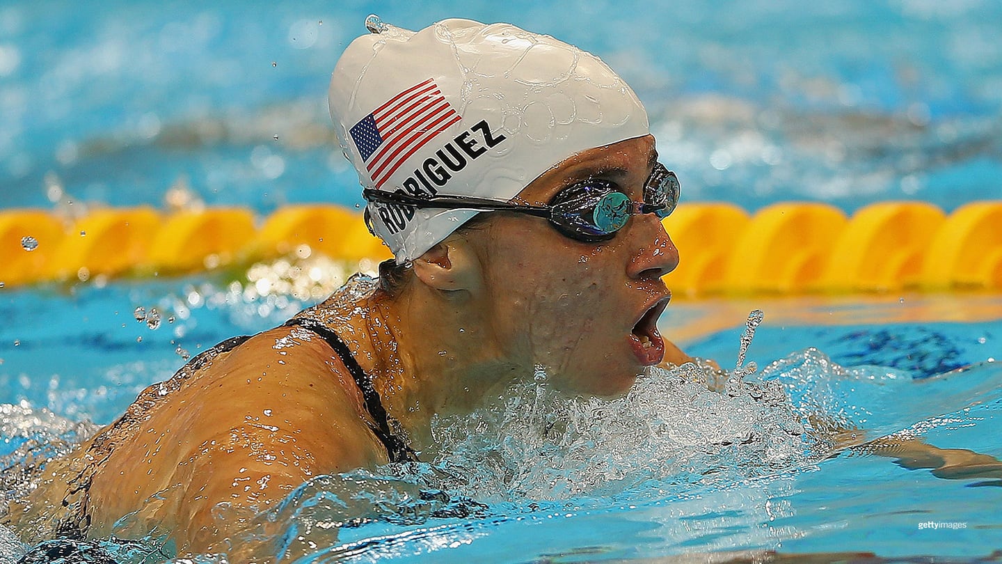 Ileana Rodriguez competes in the Women's 100m Breaststroke - SB5 at the London 2012 Paralympic Games on Sept. 5, 2012 in London, England.