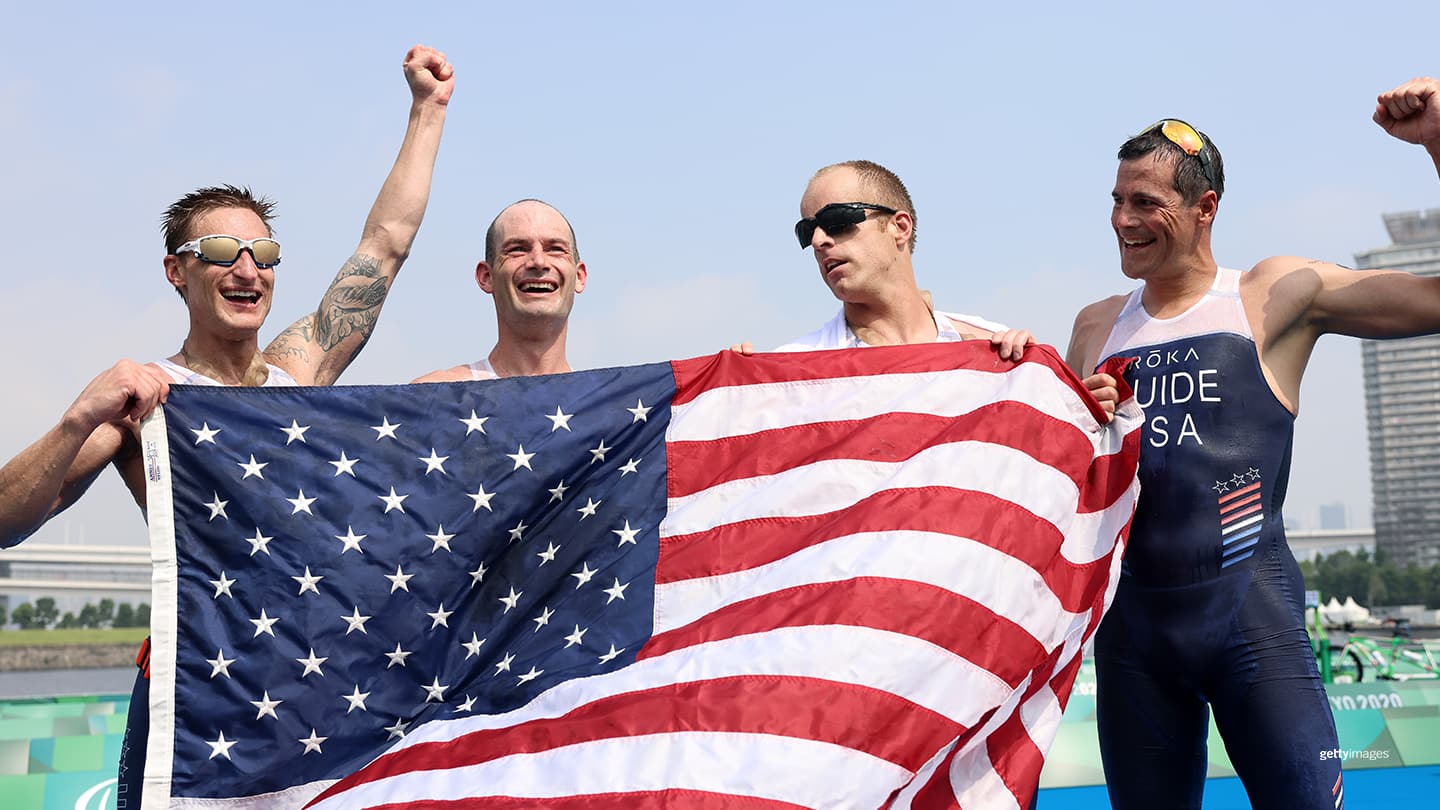 Brad Snyder and his guide Greg Billington