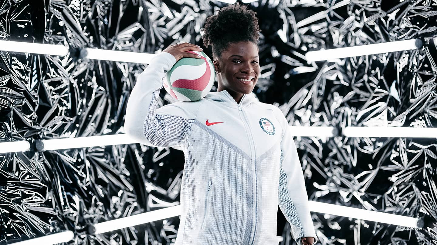 Nicky Nieves poses for a portrait during the Team USA Tokyo 2020 Olympics shoot on Nov. 20, 2019 in West Hollywood, Calif.