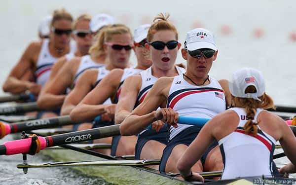 Women's eight compete in London