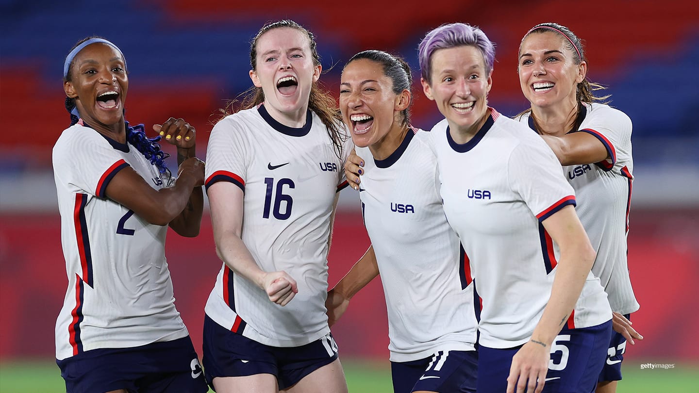 Crystal Dunn, Rose LaVelle, Christen Press, Megan Rapinoe, Alex Morgan