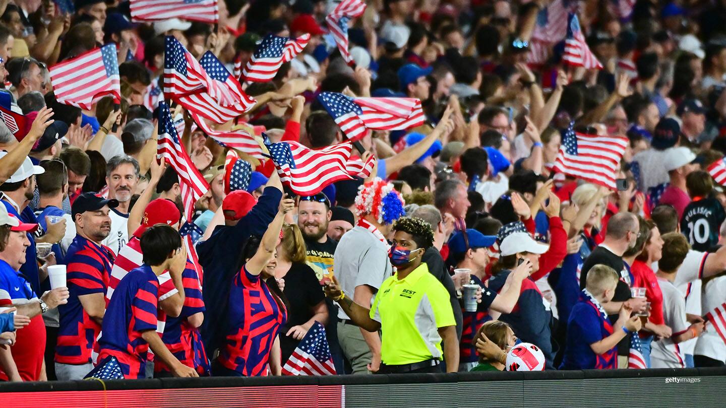 Crowd at a US Mens Soccer Match