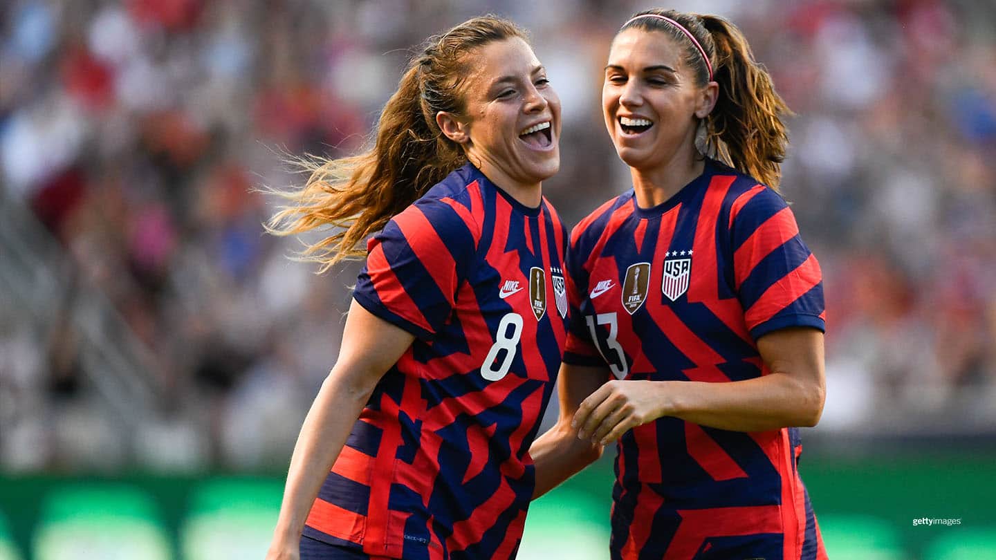 Sofia Huerta and Alex Morgan