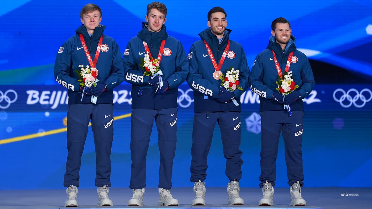 Ethan Cepuran, Casey Dawson, Emery Lehman and Joey Mantia