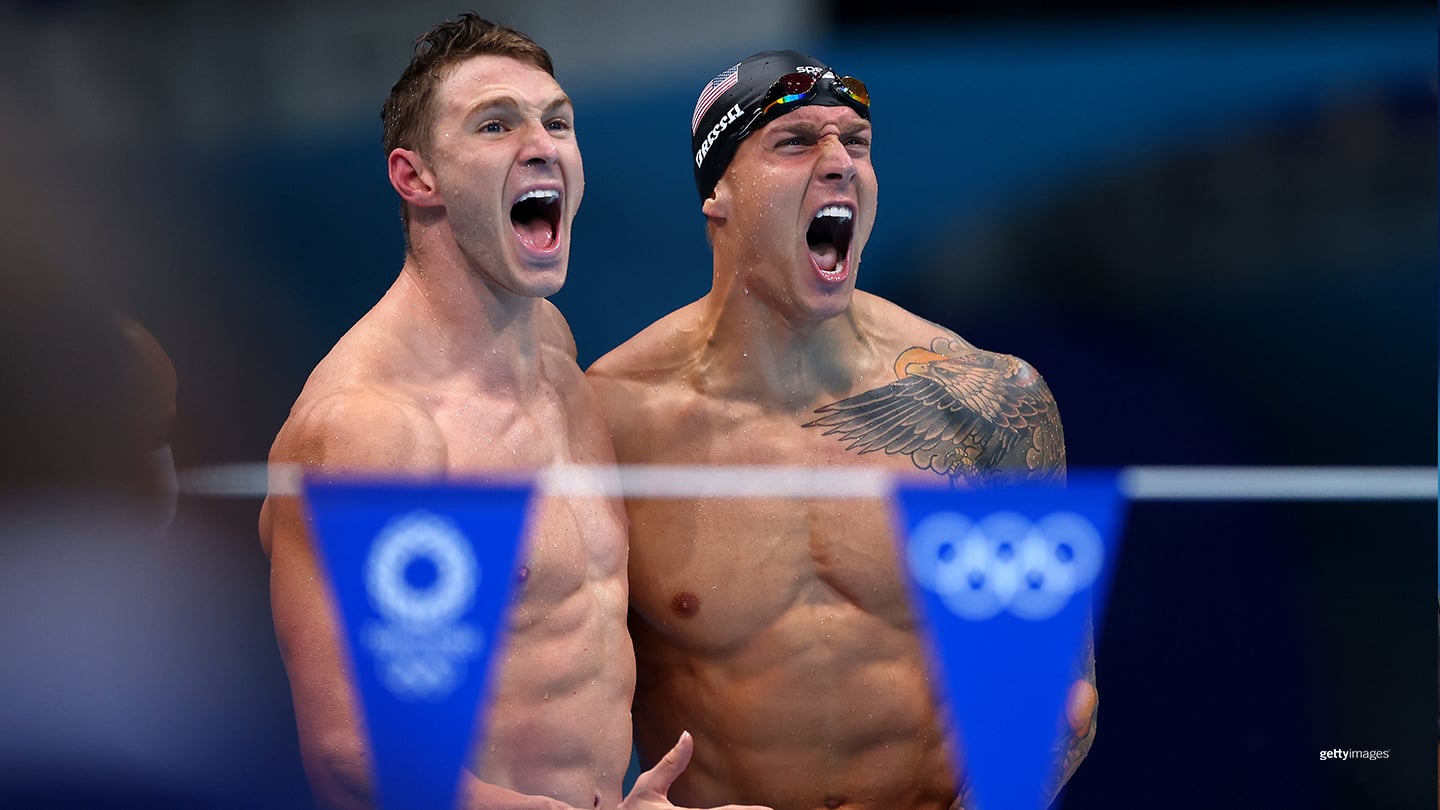 Ryan Murphy and Caeleb Dressel
