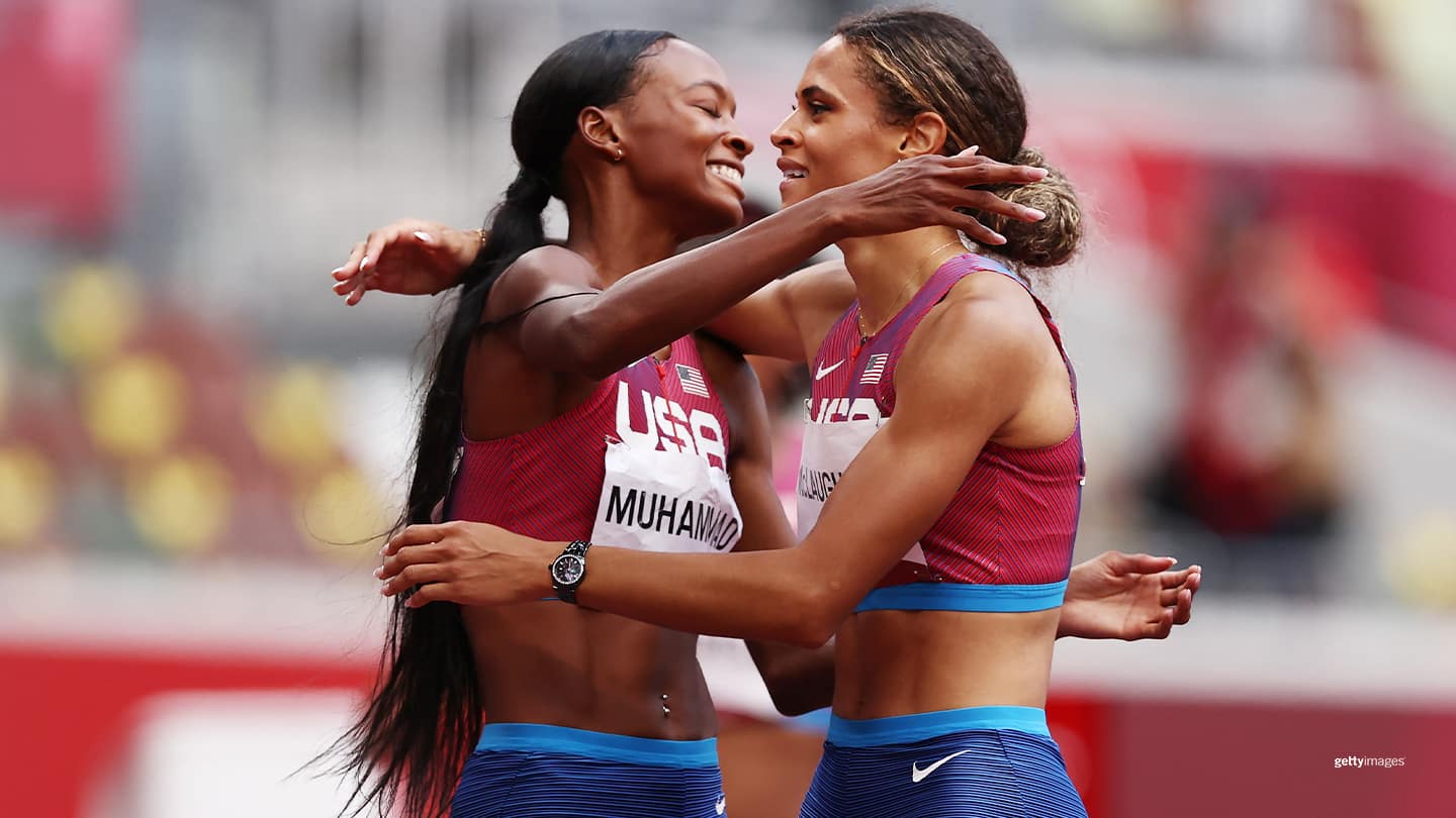 Dalilah Muhammad and Sydney McLaughlin