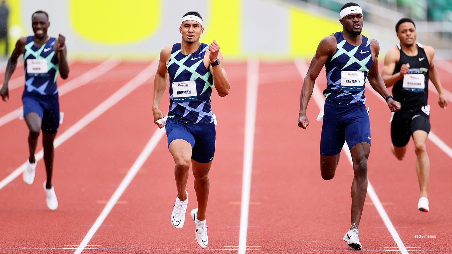 Michael Norman and Rai Benjamin