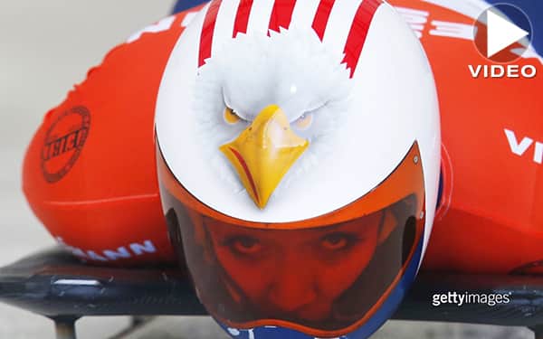 Katie Uhlaender 9 Feb video for Sochi