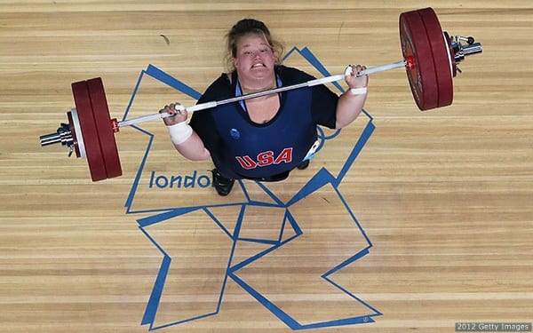 Holley Mangold lifts in London