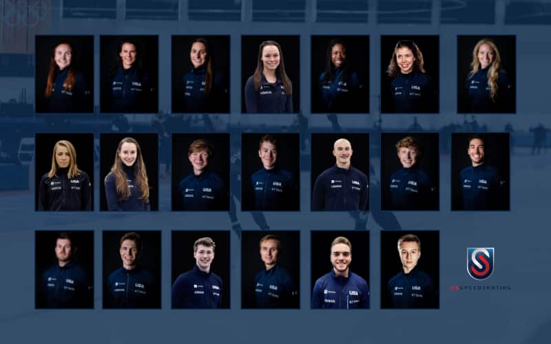 speed skating fall long track world cup team