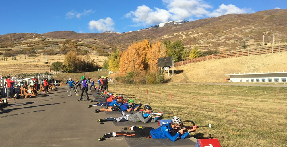 Rollerski Team Trails Shooting