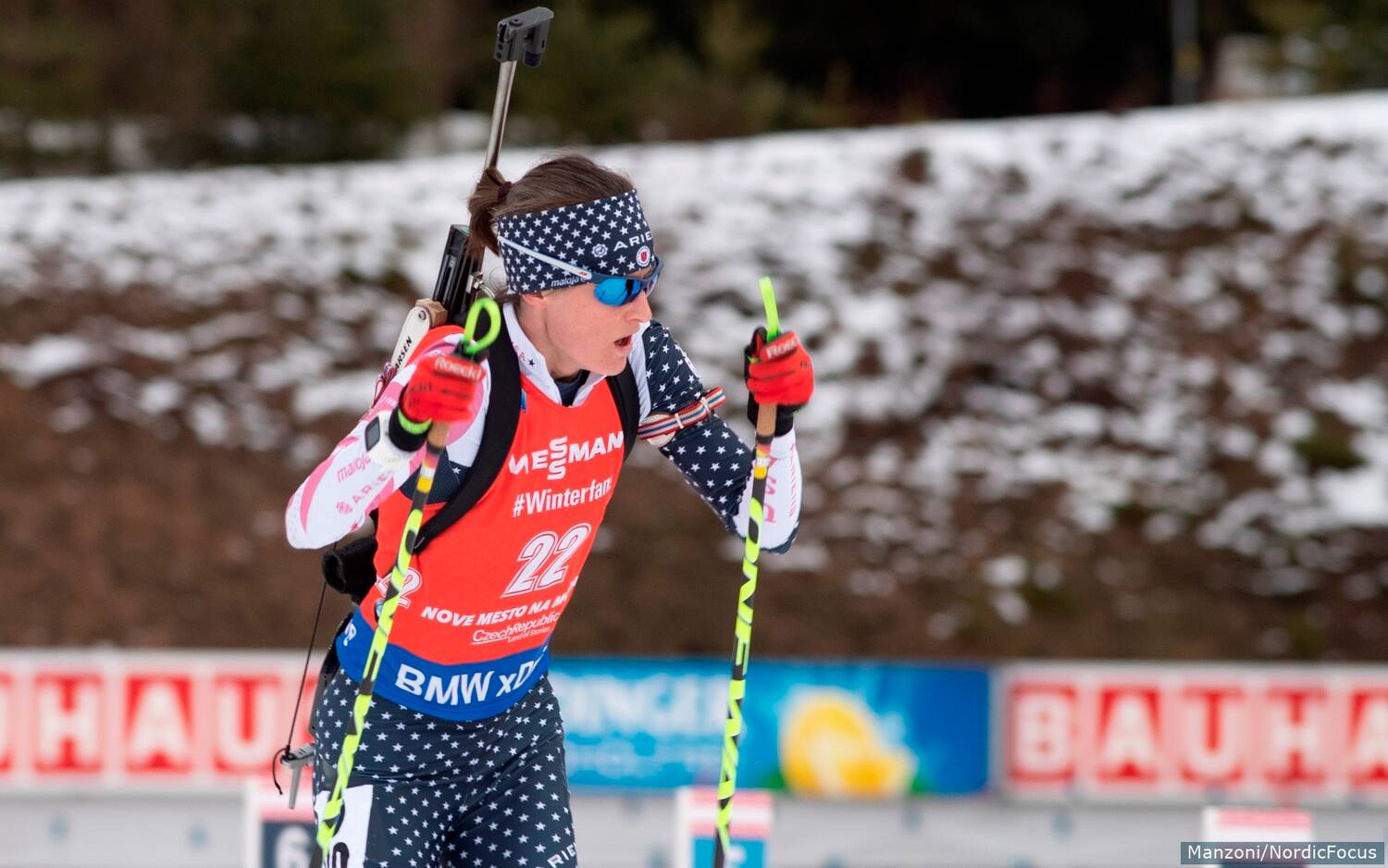 Clare Egan Nove Mesto mass start