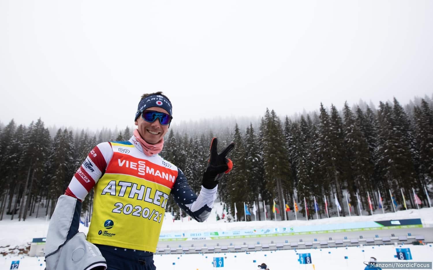 Jake Brown training in Pokljuka for 2021 IBU Biathlon World Championships