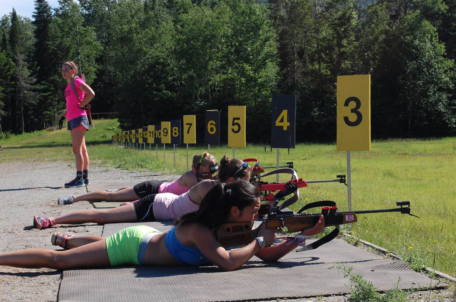 Youth Biathletes at the range