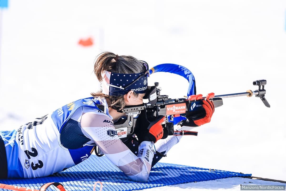 Clare Egan at the Range in Oslo USBA
