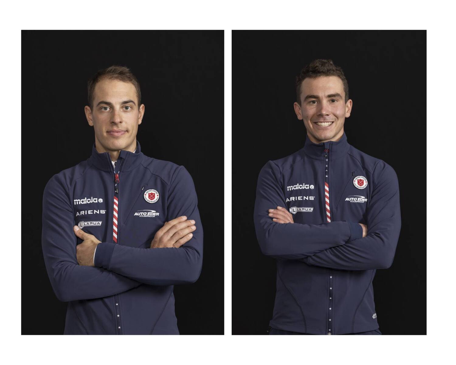 A split-screen photo of Jake Brown and Paul Schommer