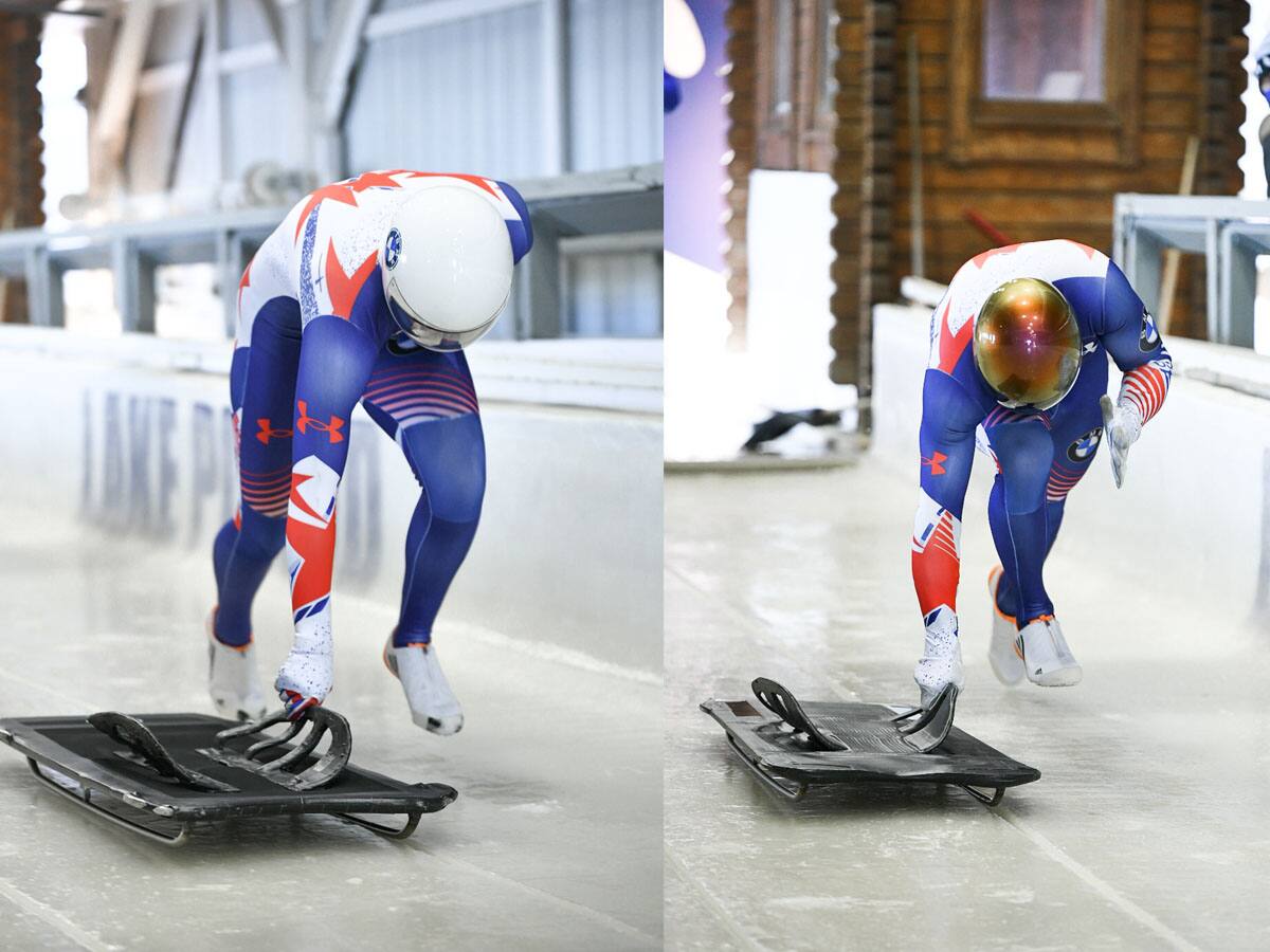 Kelly Curtis and John Daly pushing