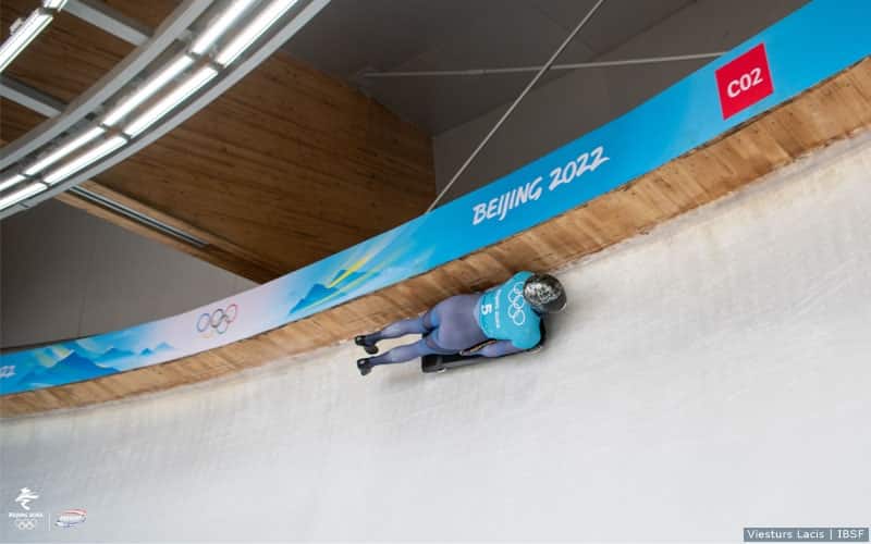 Andrew Blaser during a race run 