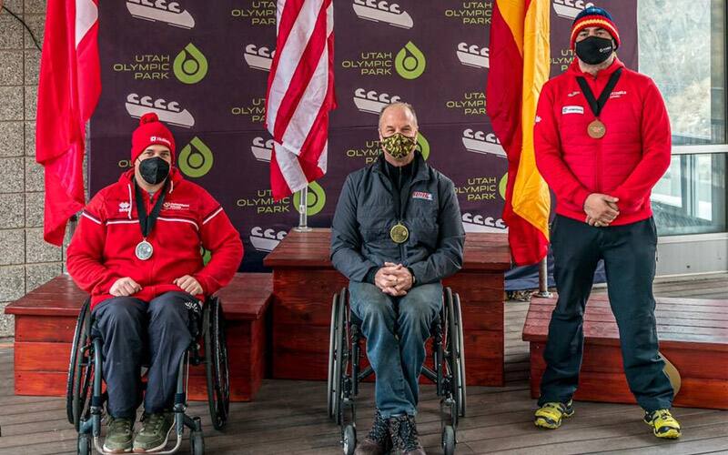 Bob Balk on the podium