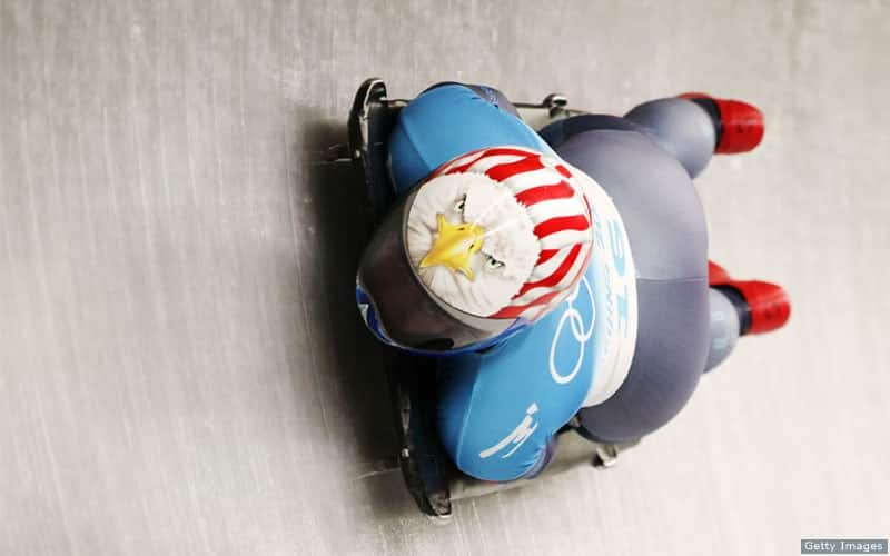 Katie Uhlaender a race run