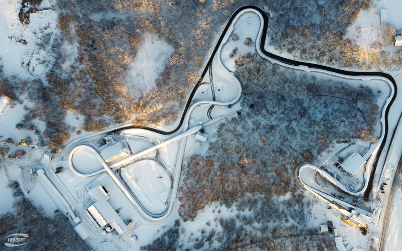 View of the Sigulda track from above