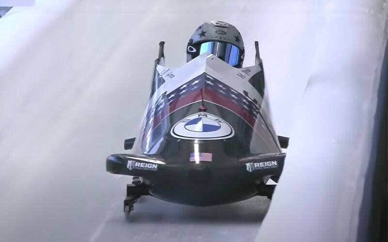 Hunter Church during the second heat