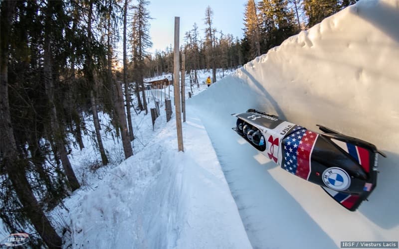 Team Cburch during a training run in St. Moritz