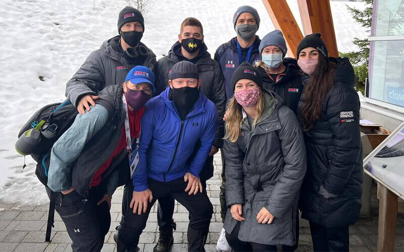 USA Skeleton Intercontinental Cup team